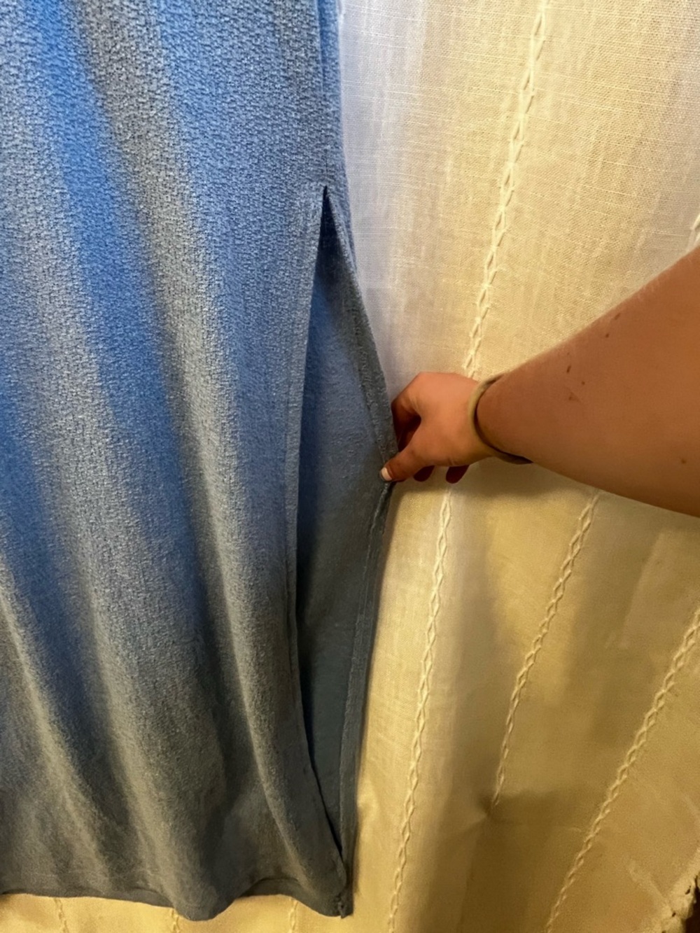 Rusty Light Blue Racerback Maxi Dress - Picture 4 of 4